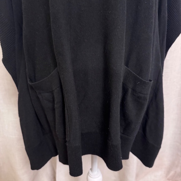 Michael- Michael Kors Black Poncho Sweater - Picture 6 of 6